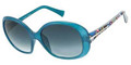 Emilio Pucci 638S Sunglasses 445  BLUE STRIPED MULTICOLOR