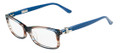 Salvatore Ferragamo Eyeglasses SF2615 410 Striped Blue Suede 53MM