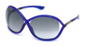 Tom Ford Sunglasses WHITNEY TF0009 90B Shiny Blue 64MM