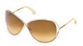 Tom Ford Sunglasses MIRANDA TF0130 28F Shiny Rose Gold 68MM