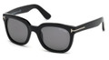 Tom Ford Sunglasses CAMPBELL TF0198 01A Shiny Blk 53MM