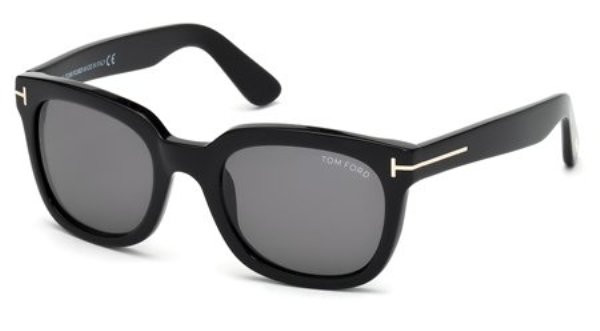 Tom Ford Sunglasses CAMPBELL TF0198 01A Shiny Blk 53MM - Elite