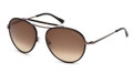 Tom Ford Sunglasses BURKE TF0247 10F Shiny Light Nickeltin 56MM