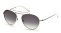 Tom Ford Sunglasses BURKE TF0247 14W Shiny Light Ruthenium 56MM