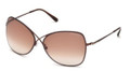 Tom Ford Sunglasses COLETTE TF0250 48F Shiny Dark Br 63MM