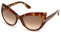 Tom Ford Sunglasses BARDOT TF0284 52F Dark Havana 59MM