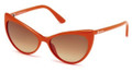 Tom Ford Sunglasses ANASTASIA TF0303 42F Shiny Orange 55MM