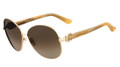 Salvatore Ferragamo Sunglasses SF101S 717 Shiny Gold 59MM