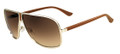 Salvatore Ferragamo Sunglasses SF102SL 717 Shiny Gold 65MM