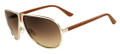 Salvatore Ferragamo Sunglasses SF103SL 717 Shiny Gold 63MM