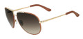 Salvatore Ferragamo Sunglasses SF104SL 718 Shiny Gold 62MM