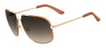 Salvatore Ferragamo Sunglasses SF105SL 718 Shiny Gold 62MM