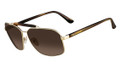 Salvatore Ferragamo Sunglasses SF107S 722 Shiny Gold 61MM