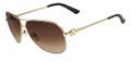 Salvatore Ferragamo Sunglasses SF109SL 718 Shiny Gold 60MM