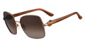 Salvatore Ferragamo Sunglasses SF110S 210 Shiny Br 59MM