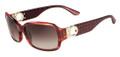 Salvatore Ferragamo Sunglasses SF608S 216 Striped Br 59MM