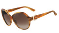 Salvatore Ferragamo Sunglasses SF611SR 260 Striped Honey 59MM