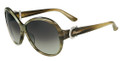 Salvatore Ferragamo Sunglasses SF611SR 319 Striped Grn 59MM