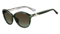 Salvatore Ferragamo Sunglasses SF645S 322 Striped Grn 58MM