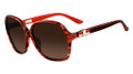 Salvatore Ferragamo Sunglasses SF646S 616 Striped Red 59MM