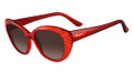 Salvatore Ferragamo Sunglasses SF656SR 613 Crystal Red 54MM