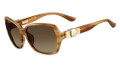 Salvatore Ferragamo Sunglasses SF657SL 260 Striped Honey 57MM