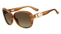 Salvatore Ferragamo Sunglasses SF658SL 260 Striped Honey 59MM