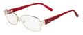 Valentino Eyeglasses V2101 720 Light Gold/Rouge Noir 52MM