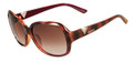Valentino Sunglasses V613SR 216 Havana/Red Metalized 57MM
