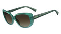 Valentino Sunglasses V644S 445 Striped Aqua 54MM