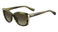 Valentino Sunglasses V649S 305 Striped Khaki 53MM