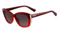Valentino Sunglasses V649S 618 Striped Red 53MM