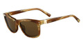 Valentino Sunglasses V653S 259 Striped Cognac 54MM