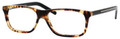 Christian Dior Eyeglasses 123 00E7 Havana Black Crystal 53MM