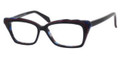 Alexander McQueen Eyeglasses 4205 0K65 Blk Burgndy Blue 51MM