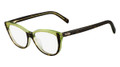 Fendi Eyeglasses 1003R 220 Havana / Grn 52MM