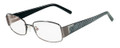Fendi Eyeglasses 964 060 Shiny Gunmtl 52MM