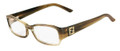 Fendi Eyeglasses 966R 318 Striped Grn 52MM