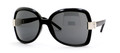 Jimmy Choo SUNNY/S Sunglasses 0NLCP9 SHINY Blk (6016)