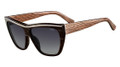 Fendi Sunglasses 5284 002 Striped Blk / Slv 58MM