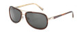 John Varvatos V727 Sunglasses TOBACCO/HORN  TOBACCO