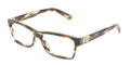 Dolce & Gabbana Eyeglasses DG 3129 2597 Striped Br 53MM