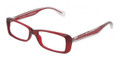 Dolce & Gabbana Eyeglasses DG 3142 550 Transp Red 51MM