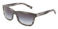 Dolce & Gabbana Sunglasses DG 4161 25968G Matte Striped Grey 57MM