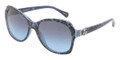 Dolce & Gabbana Sunglasses DG 4163P 26578F Leopard Blue 57MM