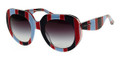 Dolce & Gabbana Sunglasses DG 4191P 27198G Stripes Azure/Red/Blue 50MM