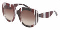 Dolce & Gabbana Sunglasses DG 4191P 272113 Stripes Br/Blk/Wht 50MM