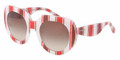 Dolce & Gabbana Sunglasses DG 4191P 272213 Stripes Red/Br/Wht 50MM