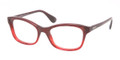 PRADA Eyeglasses PR 05PV MAX1O1 Red Grad 50MM