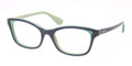 PRADA Eyeglasses PR 05PV OAB1O1 Blue Turq Grn 50MM